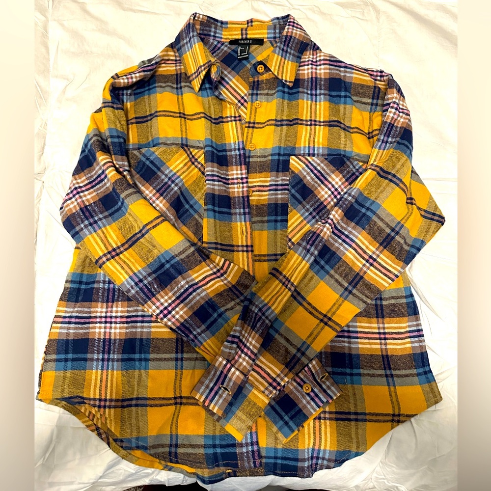 Yellow plaid shirt